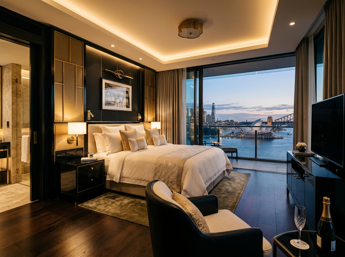 Luxury premium casino hotel suite