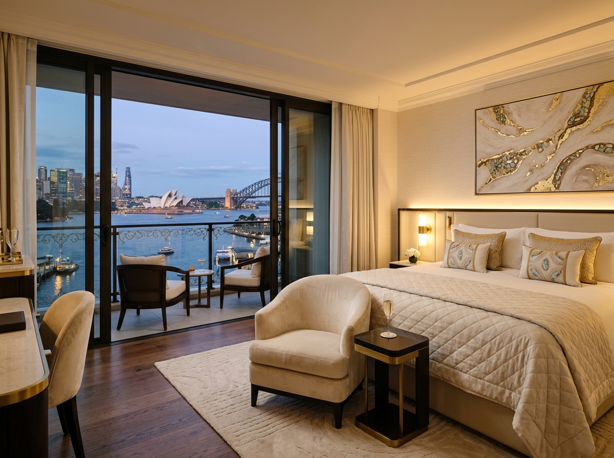 Harbour-view suite at Harbour Opal